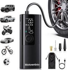 Tire Inflator Portable Air Compressor - Portable Cordless Mini Air Pump with Dig