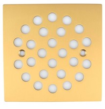 4 1/4 Square Screw-in Floor Drain Cover Replacement Shower Grate With Screws.