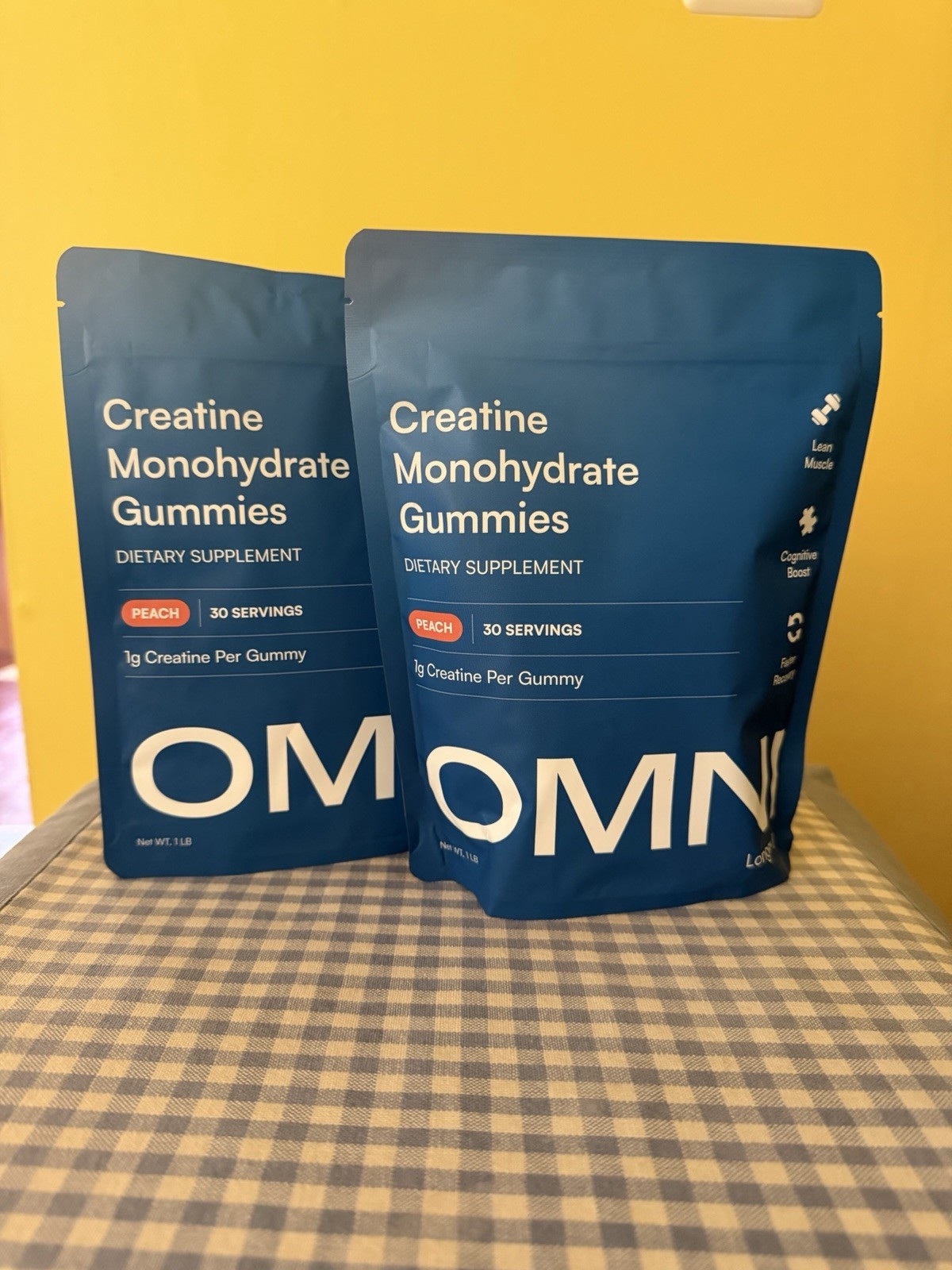 OMNI Creatine Gummies Peach 2 Bags