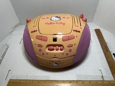 2002 Hello Kitty Pink Boombox Stereo HK26 Partially Working See Description