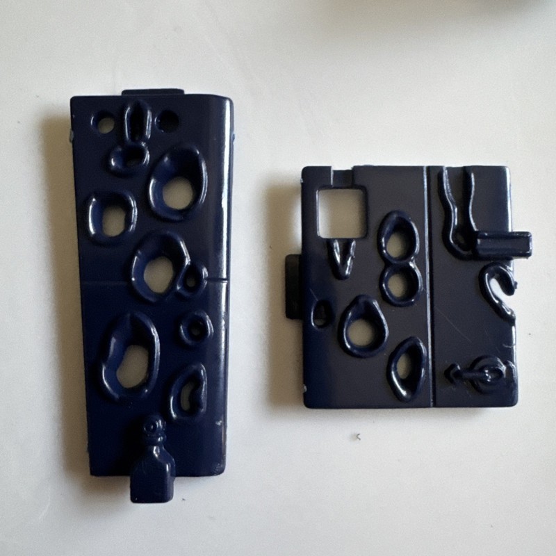 1984 GI Joe Cobra Rattler Battle Damage Panels Set of Two