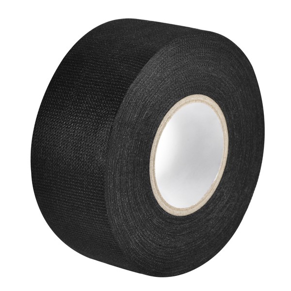 Gewebeband Stoff Klebeband KabelbäUme WebstüHle Einseitig 35Mm X 15M Schwarz-image