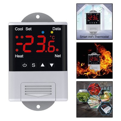 Digital Thermostat 110V-230VAC 10A für Aquarium Inkubator Klimasteuerung