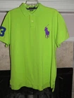 Polo Ralph Lauren Co. Neon Green Polo Shirt Size XL