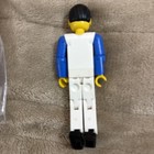 Vintage LEGO Technic Figure White Legs, White Top With Red No Helmet 2002 — photo 2