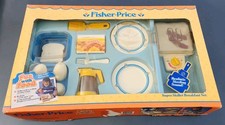 Vintage 1987 Fisher-Price Fun with Food Super Skillet Breakfast Set 2115 BOX