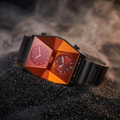Storm London Zarex - Slate Red 47561/SL/R Herren Armbanduhr Edelstahl Herrenuhr