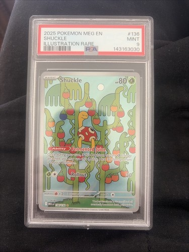 Pokémon TCG Shuckle Card 136/132 Mega Evolution PSA 9