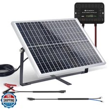 ECO-WORTHY 25W 12V Solar Battery Trickle Charger Maintainer, Waterproof Solar