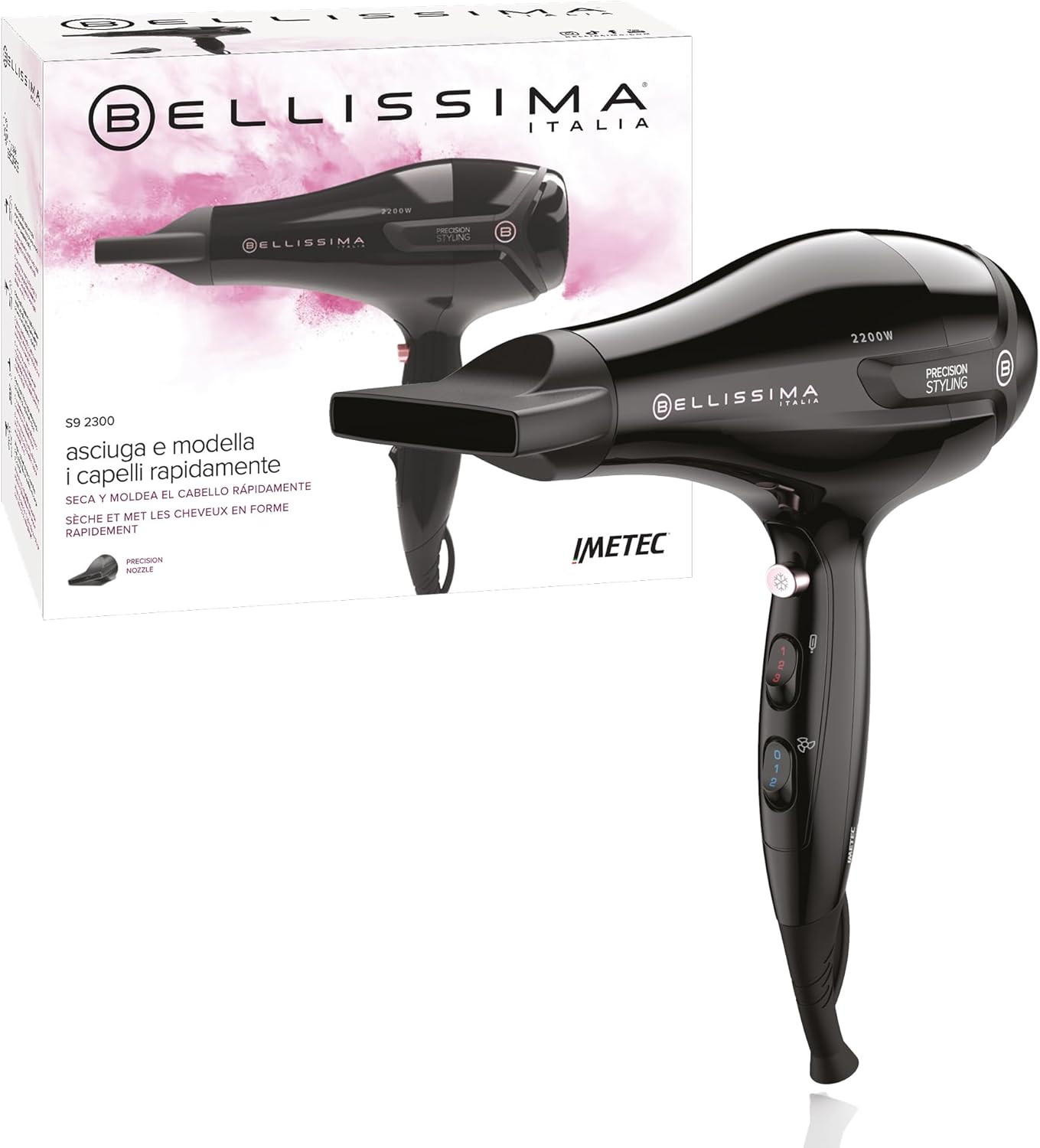 Imetec Bellissima S9 2300 Asciugacapelli 2200W - Offerta Speciale Online