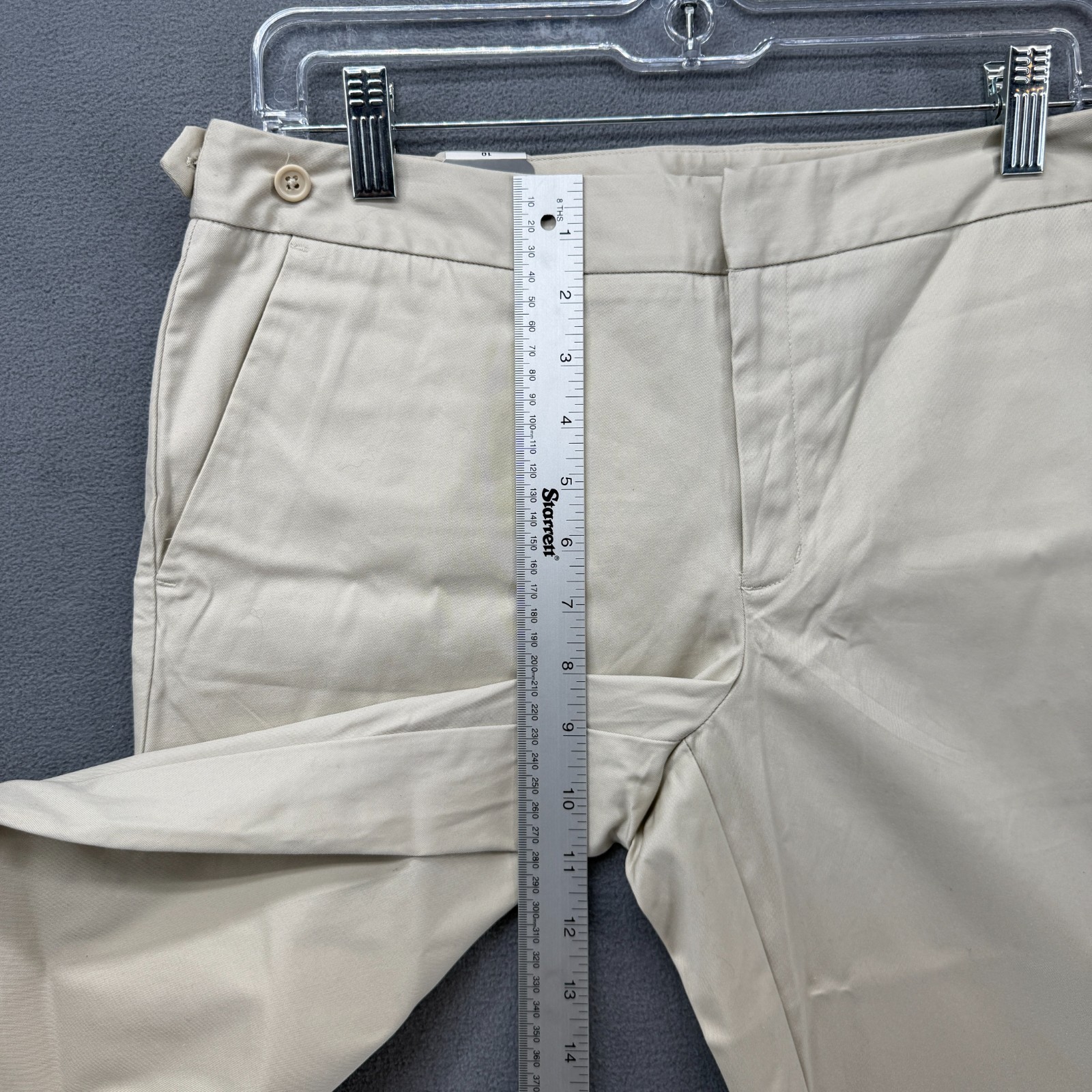 Mossimo Chino Shorts Womens 10 Cocoa Butter Low Rise Stretch Slim Through NWT image 6