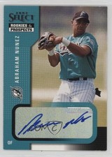 2002 Select Rookies & Prospects Auto Abraham Nunez (Blue Ink) #1 Auto 1t3