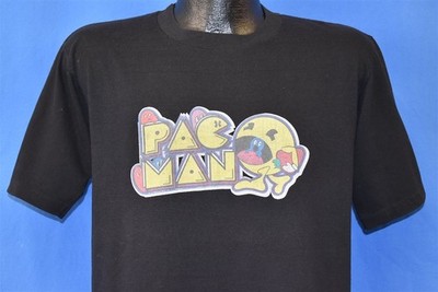 vintage 80s PAC MAN WILMINGTON CC 288% CLASSIC ARCADE VIDEO GAME BLACK t-shirt M