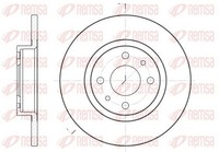 2X Remsa Bremsscheibe 6191.00 FüR Alfa Romeo Passend FüR Fiat Lancia