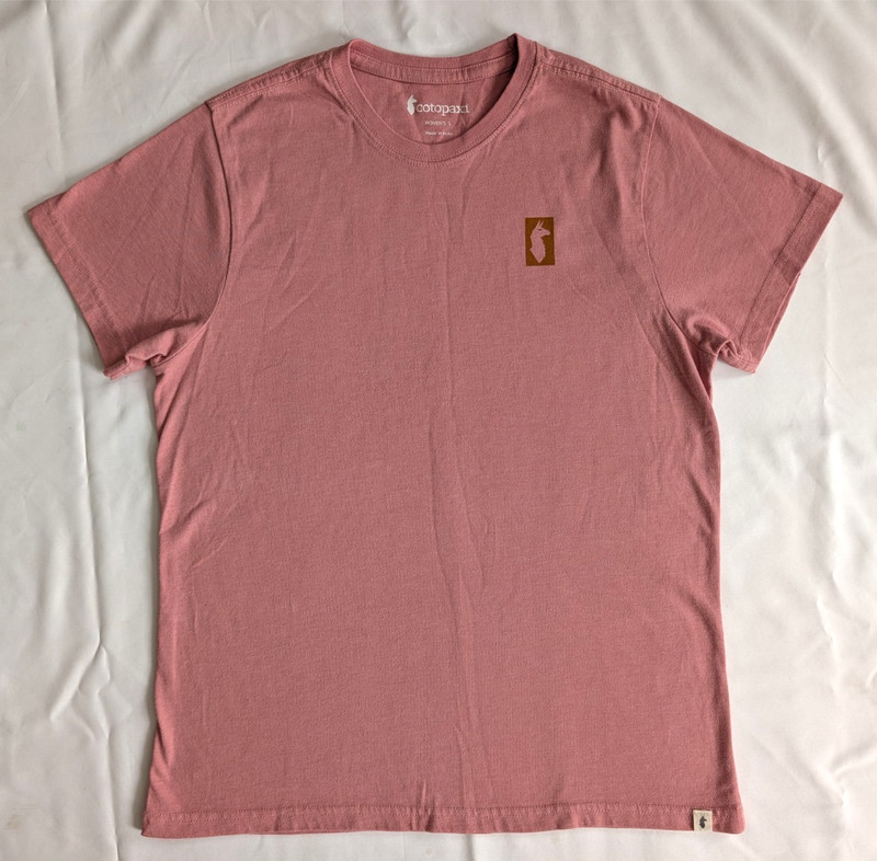 Cotopaxi T Shirt Gear For Good Llama Logo Pink Red Women M Organic Cotton EC NR