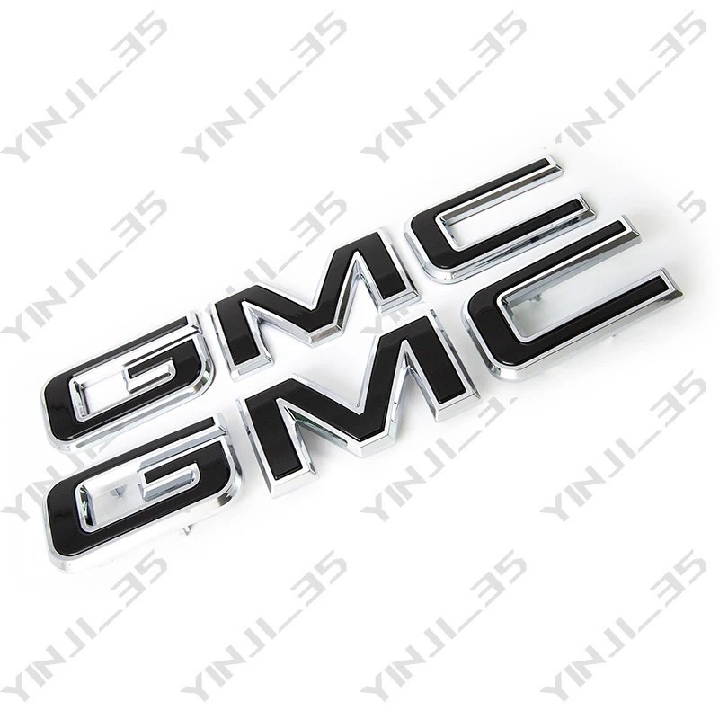 NEW Front & Rear Emblem Chrome kit For 2019 - 2025 GMC Sierra 1500 2500HD 3500HD - Image 3 of 4