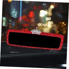 Bling Rhinestone Rear View Mirror Cover, Car Rear View Mirror with Crystal