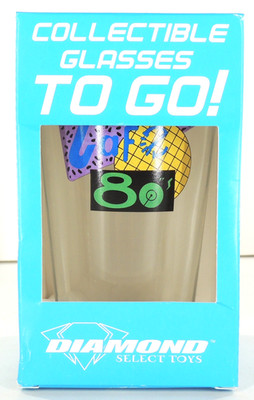 80's Cafe Pint Glass Back to the Future II Diamond Select Toys New in Box (2016)