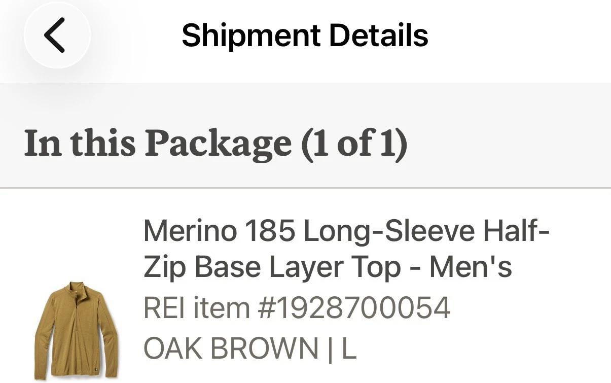 Lot of Three 3 NWT REI Merino 185 Long Half Zip Base Layer Men’s Large Oak Brown
