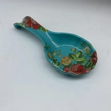 The Pioneer Woman Melamine Turquoise Multicolor Floral Spoon Rest Boho