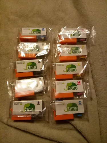 10 Jarbo Ink Cartridge 564XL Hp Compatible Magenta Cyan Yellow And Black