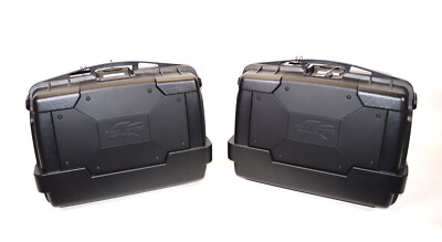 Seitenkoffersatz - Kappa - KGR46 - mit Cover schwarz - Volumen 46 L pro Koffer