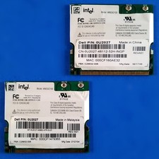 2 pc Lot Dell 0U2027 Latitude Wireless Mini-PCI Intel WM3A2100 WI-FI Card D600