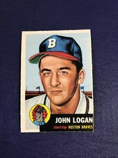 1953 TOPPS JOHN LOGAN #158 BRAVES GREAT SHAPE 
