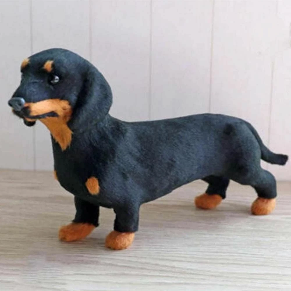 Dachshund Simulation Toy Dog Puppy Lifelike Stuffed Toy Pet Dog