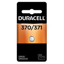 1 370/371 Duracell Silver Oxide Battery AG6, D370, D371, G64, SR69, SR920W 