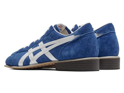 ASICS Weight Lifting Shoes Blue White Leather 2E 1163A006-400 - Picture 4 of 8