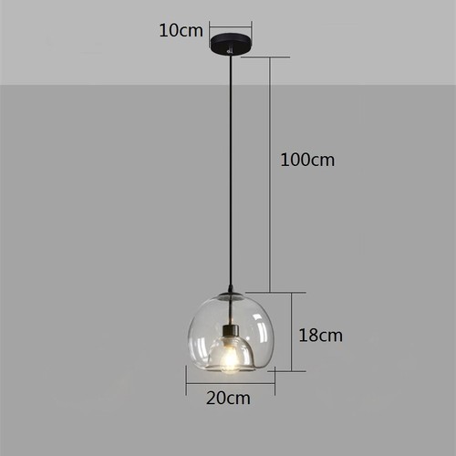 Glass Pendant Light Kitchen Lights Dinning Room Ceiling Lamp Chandelier Lighting - Picture 13 of 18