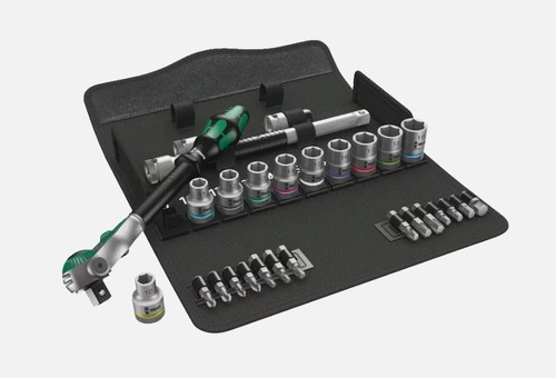 Wera Zyklop Knarren-Sets – 1/4", 3/8", 1/2" Antrieb, metrisch, 27–29-teilig - Bild 9 von 13