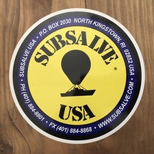 DURABLE VINYL SUBSALIVE USA Scuba Diving Sticker North Kingston Rhode Island
