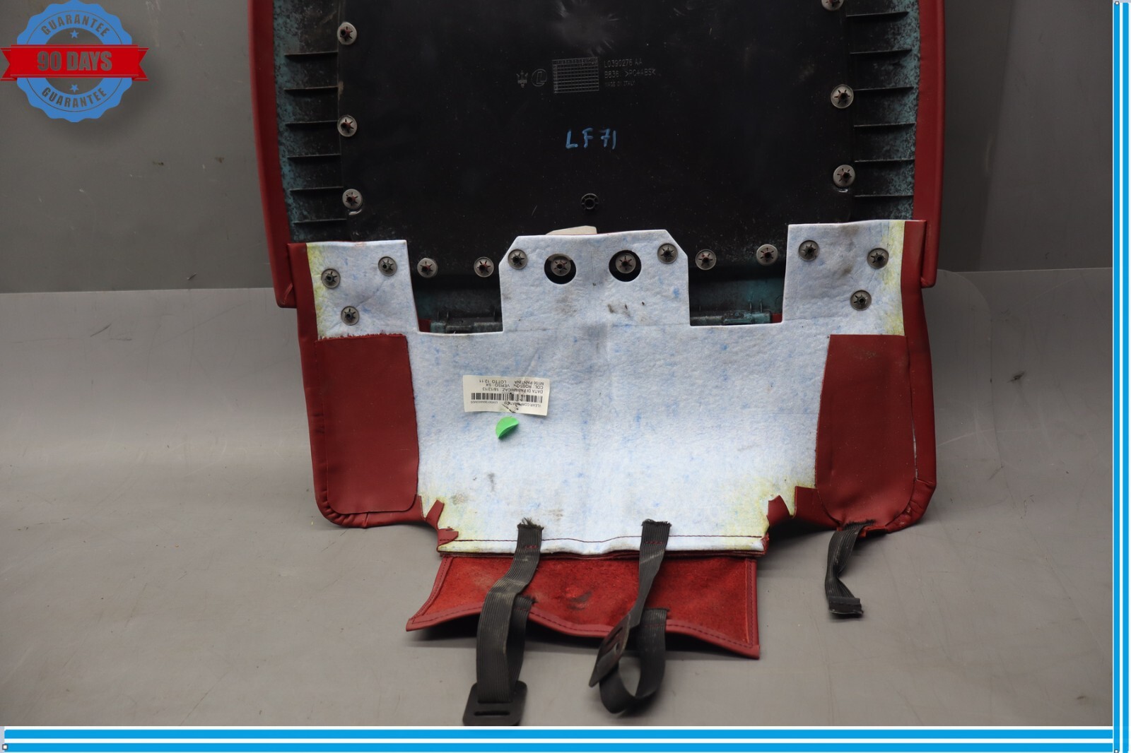 14-17 Maserati Ghibli Front Left Seat Back Plate Cover Panel Pocket Assembly Oem