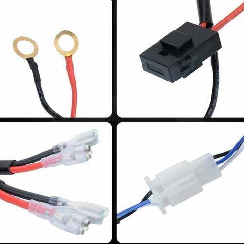 12V 24V LED Work Light Bar Wiring Kit Harness Loom Switch Relay Kit 2 Leads pod - Picture 9 of 14
