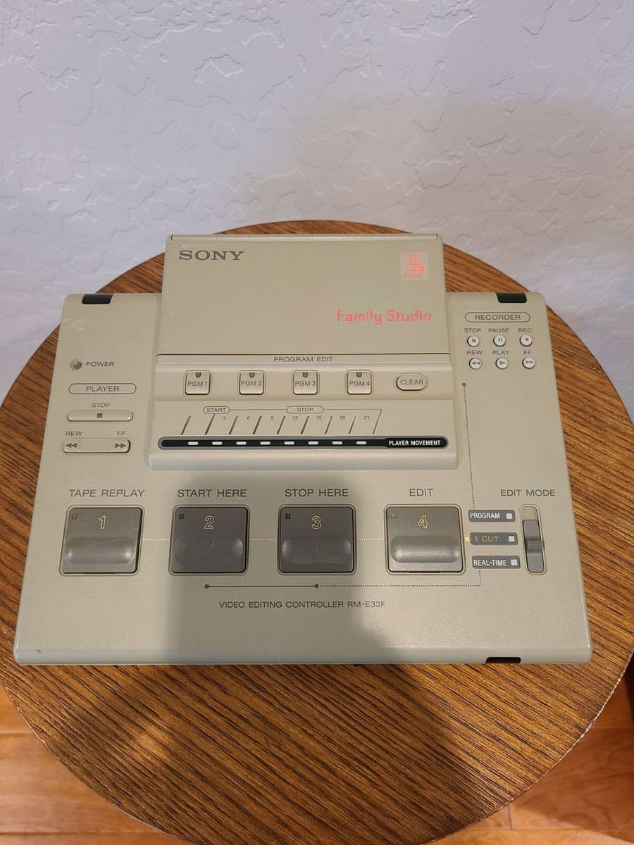 SONY FamilyStudio RM-E33F ビデオ編集コントローラー SONY FamilyStudio RM-E33F ビデオ編集コントローラー（Sony