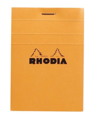 Rhodia Staplebound - Notepad - Orange - Graph - 80 Sheets - 3 x 4 inch - NEW