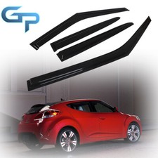 4pcs Window Visors For 2011-2017 Hyundai Veloster Sun Rain Guard Vent Deflectors