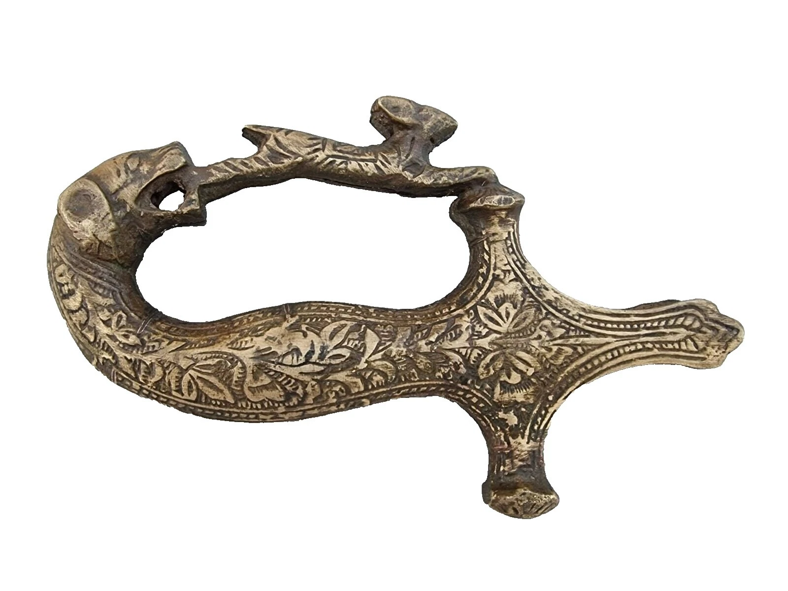 Латунный старинный оригинальный азиатский меч