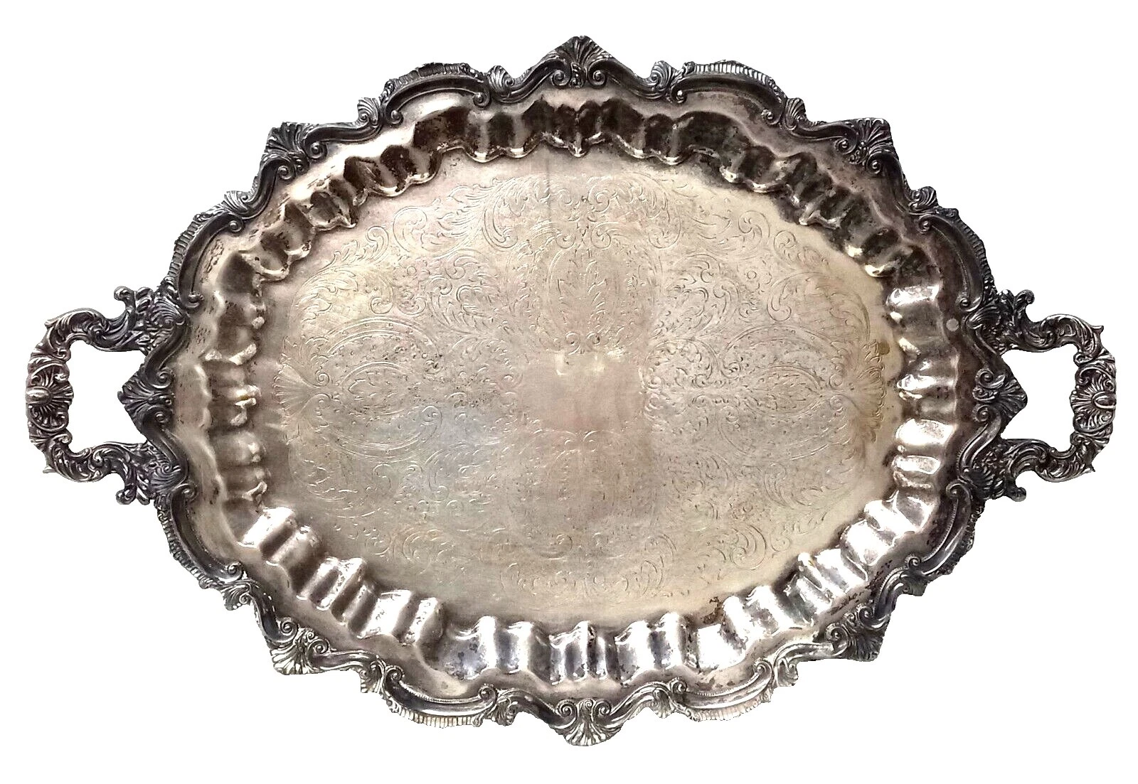 Nos Chippendale antigüedades Plateado