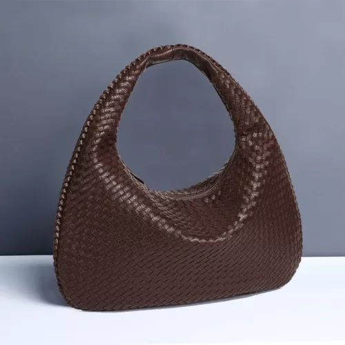 Large Capacity Woven Handbag Ladies Hobo Tote Designer Soft Leather Shoulder Bag - Picture 15 of 43