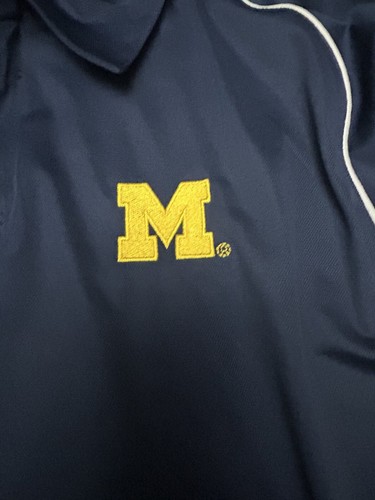Michigan Wolverines Polo Shirt Men’s XL Navy Blue Embroidered Short Sleeve NWT - Picture 4 of 14