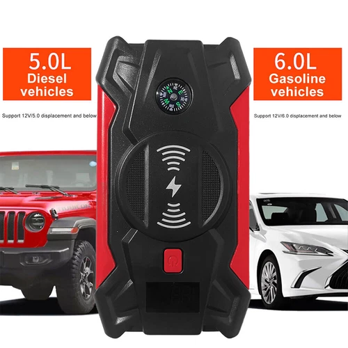 1500A Car Jump Starter Booster Jumper Portable Powerbank Battery Wireless Charge - Picture 11 of 15