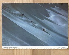 Postcard - Breaking Powder at Tahoe, Skiing, California