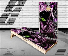 Bow Reaper Skull Pink Camo Cornhole Boards Bean Bag Toss Game