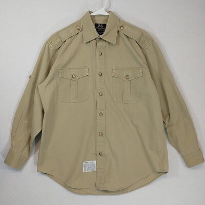 Vintage Willis & Geiger Bush Poplin Safari Shirt Cotton