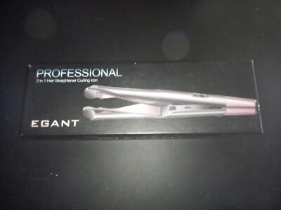 EGANT Professional Hair Straightener Curling Iron 2 in 1 Tourmaline Ceramic
