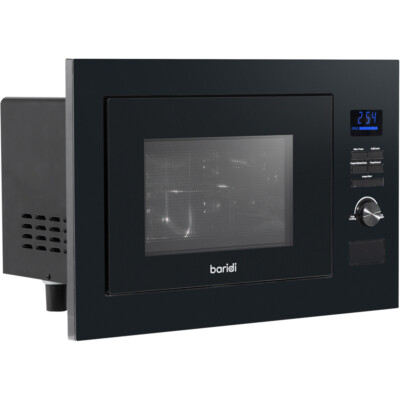 900W Integrated Microwave Oven Grill 25L Wall Mounted Black