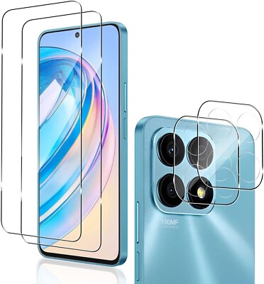 2X Schutzglas ( Display + Kamera ) für Honor X8A Hartglas Full Screen 9H